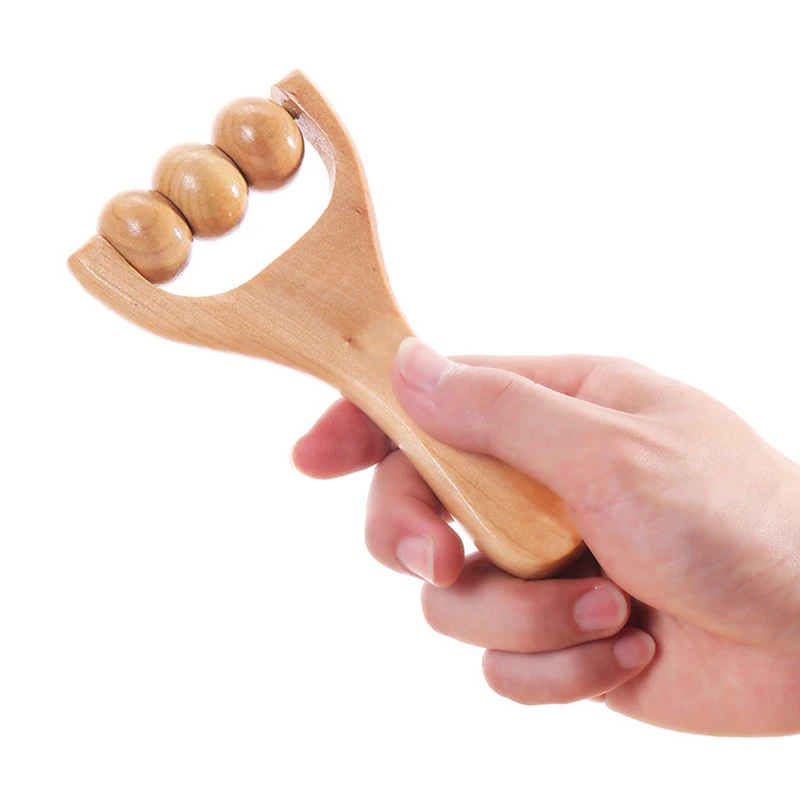 Wooden Roller Massager Neck Shoulder and Leg Universal Hand Massager Massage Tool Foot Massager