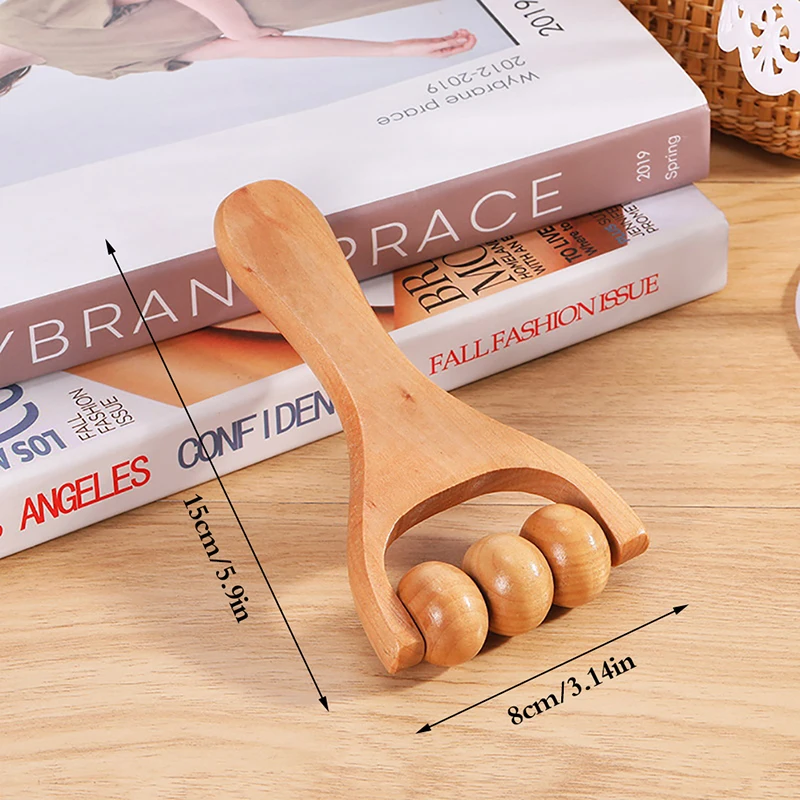 Wooden Roller Massager Neck Shoulder and Leg Universal Hand Massager Massage Tool Foot Massager