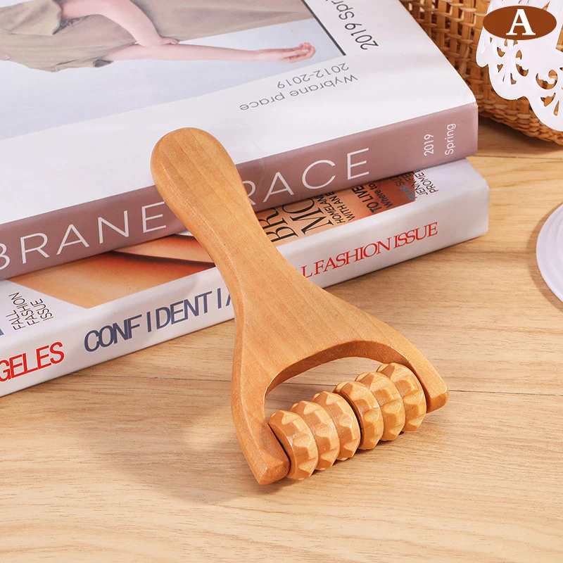 Wooden Roller Massager Neck Shoulder and Leg Universal Hand Massager Massage Tool Foot Massager